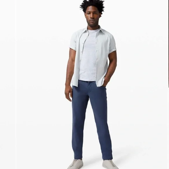 Lululemon Men’s ABC Pant Classic Warpstreme Iron Blue - Picture 2 of 8